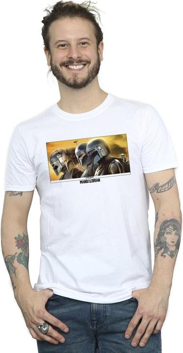 Immagine prodotto Star Wars The Mandalorian Painted Group Maglietta Uomo (L)