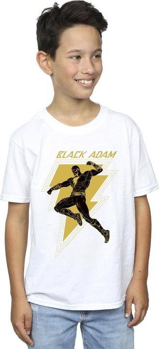 Actual product image Boys Black Adam Golden Bolt Chest T-Shirt (116)