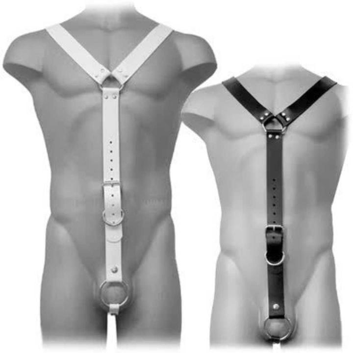 Produktbild Leather body Leder K?Rper Gurt M?Nner Weiss