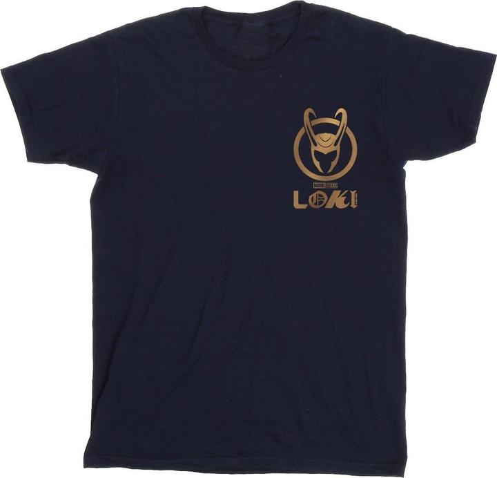 Immagine prodotto Loki Horn Logo Faux Pocket Maglietta Uomo (5XL)