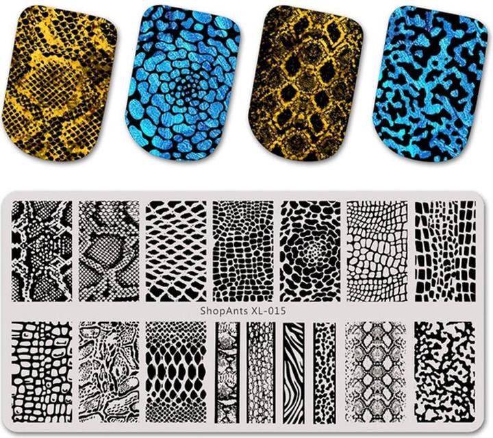 Actual product image JTI Tray for nail stamping - animal pattern (Multicoloured)