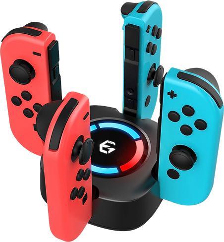 Actual product image Egogear - Socle de charge premium SCH25 noir pour manettes Joy-Con de la Switch et Switch OLED (Switch)