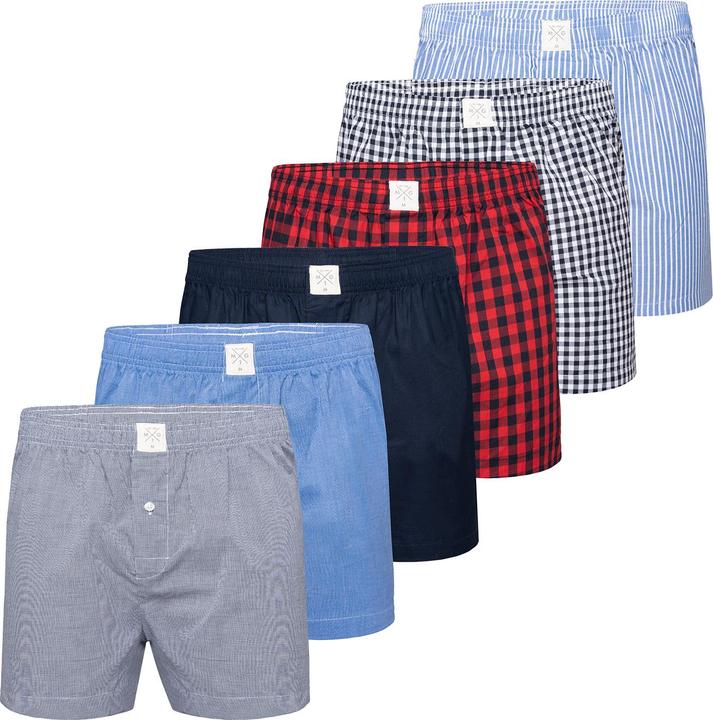 Actual product image Mg-1 Woven Boxer Shorts Casual Loose Fit - 7039 (XL, pack of 6)