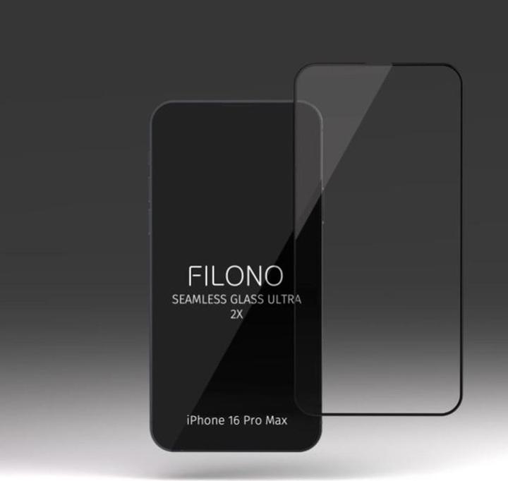 Actual product image Filono Seamless Glass Ultra iPhone 16 Pro Max (1 Piece, Apple iPhone 16 Pro Max)