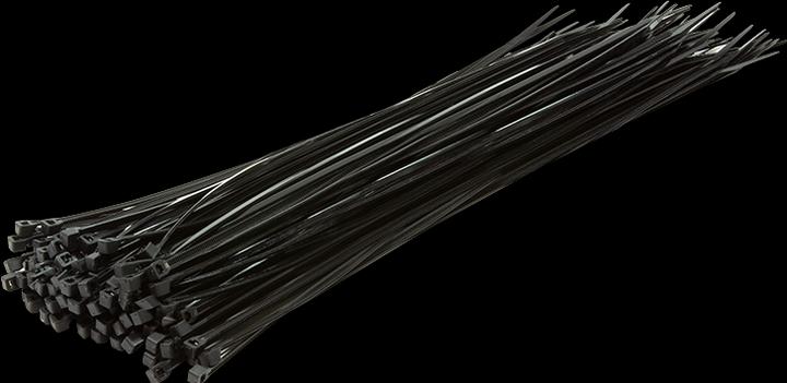 Actual product image LogiLink Cable tie 100 pieces, length: 400 mm, thickness: 4,4 mm, black (Plastic cable ties, 400 mm, 100 pcs.)