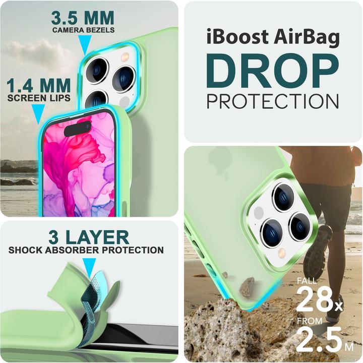 Immagine prodotto Nalia Manica ibrida opaca trasparente smerigliata (Apple iPhone 15 Pro)