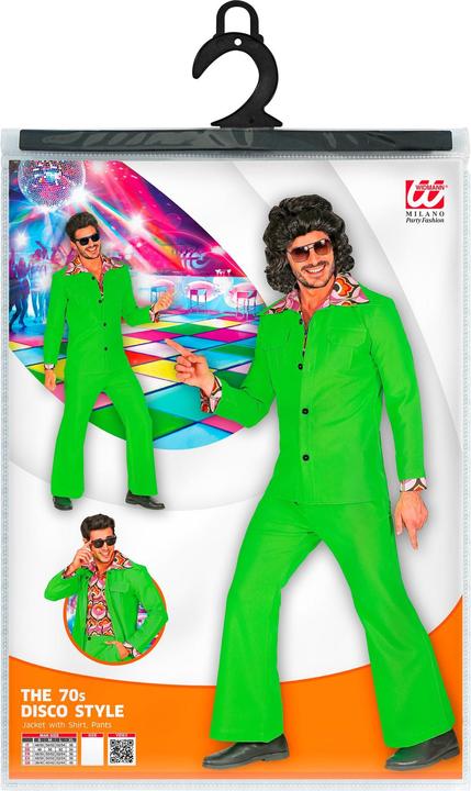 Produktbild Widmann 70er Jahre Disco Style Anzug mit Hemd und Hose Grün (M)