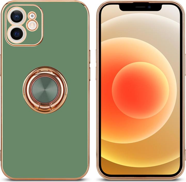 Image du produit Cadorabo Étui pour Apple iPhone 12 en TPU avec protection pour appareil photo et anneau LM089 Style (Apple iPhone 12)