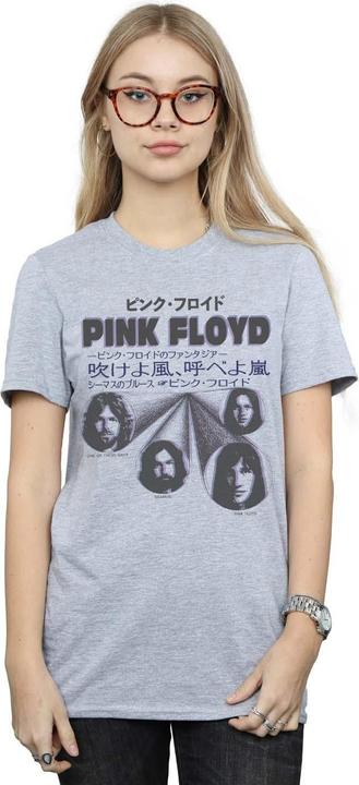 Actual product image Pink Floyd Womens/Ladies Japanese Cover Cotton Boyfriend T-Shirt (4XL)