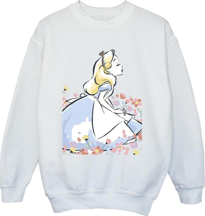 Immagine prodotto Disney Alice In Wonderland Sketch Flowers Felpa Ragazzi (140, 146)