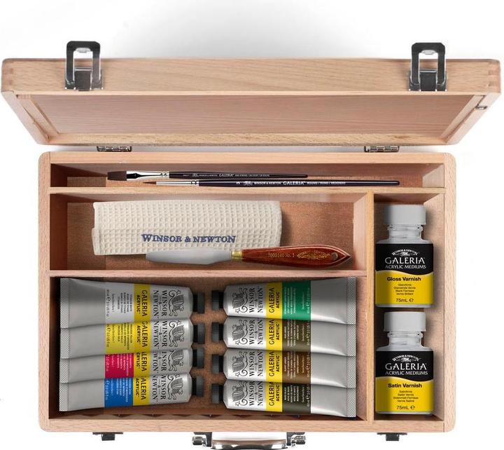 Image du produit Winsor & Newton Peinture acrylique Galeria 8 tubes de 60 ml (Multicolore)
