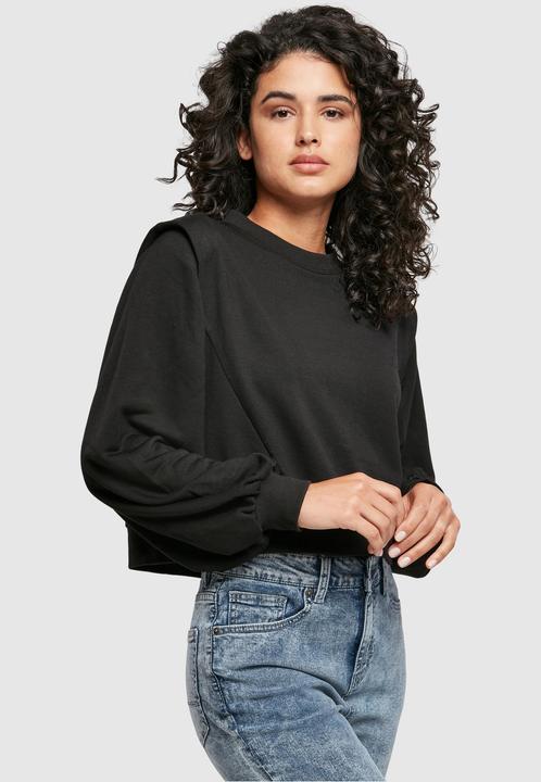 Actual product image Urban Classics Ladies Padded Shoulder Modal Terry Crewneck (XXL)