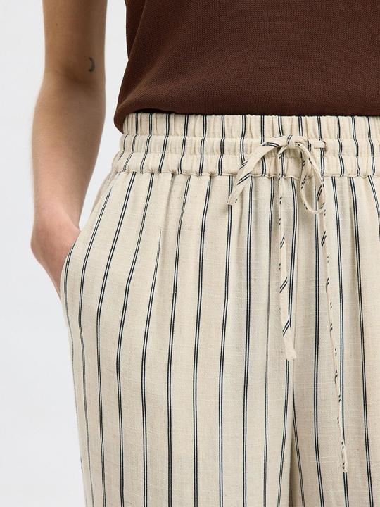 Image du produit Selected Femme Slfviva-Gulia Hw Striped Sun Pant Noos (34)