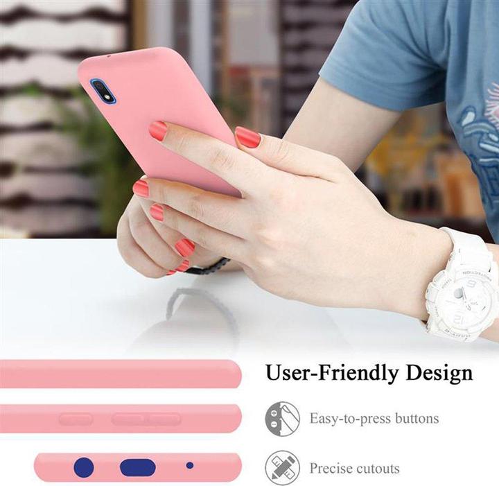 Actual product image Cadorabo TPU Liquid Silicone Case Cover (HTC One M10, Samsung Galaxy A10)