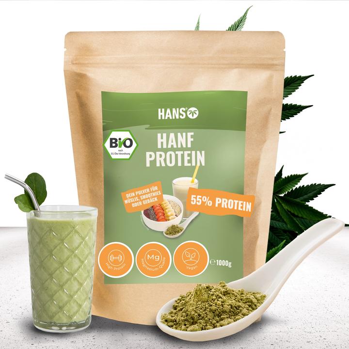 Actual product image Hans Brainfood Hemp protein (Neutral, 1 pcs., 1000 g)