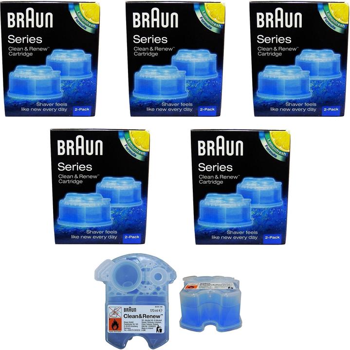 Braun Clean & Renew Pack de 5, CCR 2 - 2 x 170ml