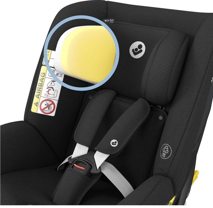 Productafbeelding Maxi-Cosi Mica Eco | MC MICA ECO I-SIZE AUTHENTIC BLACK (Reboarder, ECE R129/i-Size standaard)