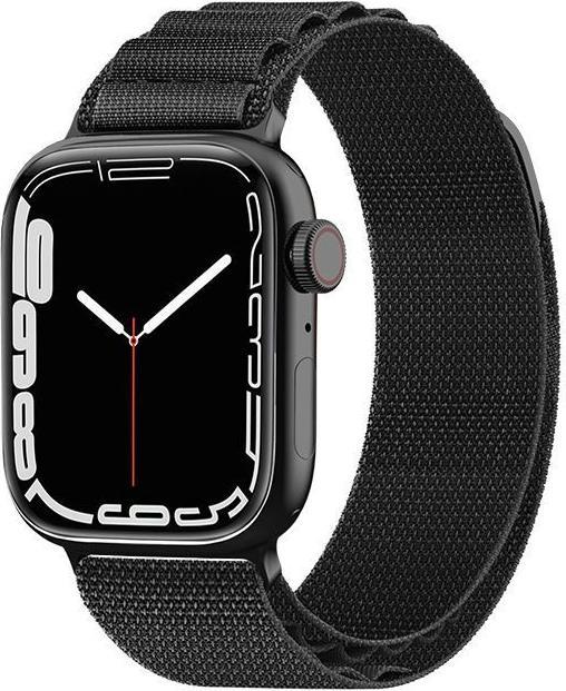 Produktbild Hurtel Strap with Alpine steel buckle for Apple Watch 38/40/41 mm - black (Kunststoff)