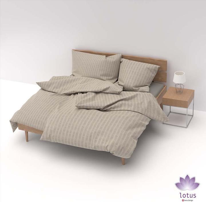 Immagine prodotto Lotus Bettwaren Biancheria da letto in raso Seersucker uni (Copripiumino, 240 x 240 cm)