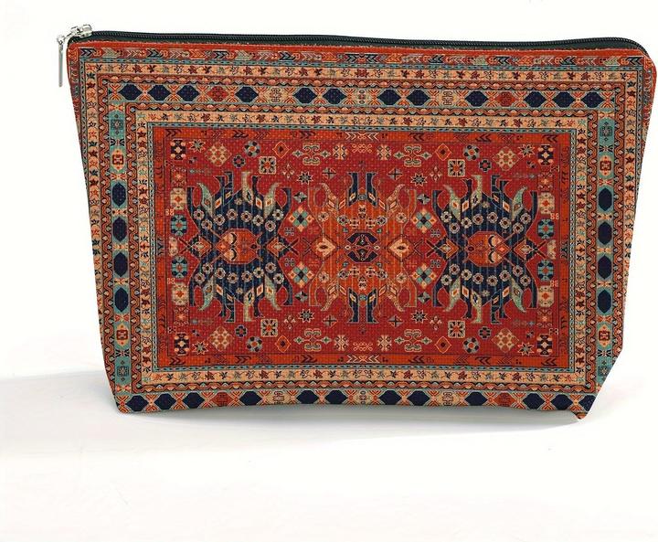 Only-Bags.Store Bohemian Persian Print Cosmetic Pouch| Haltbar, leicht, wasserdicht Polyester Make-up Tasche mit