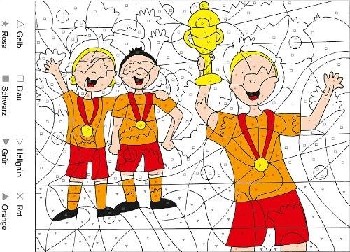 Actual product image Tessloff My big football coloring book. Coloring pictures From Point To Pun