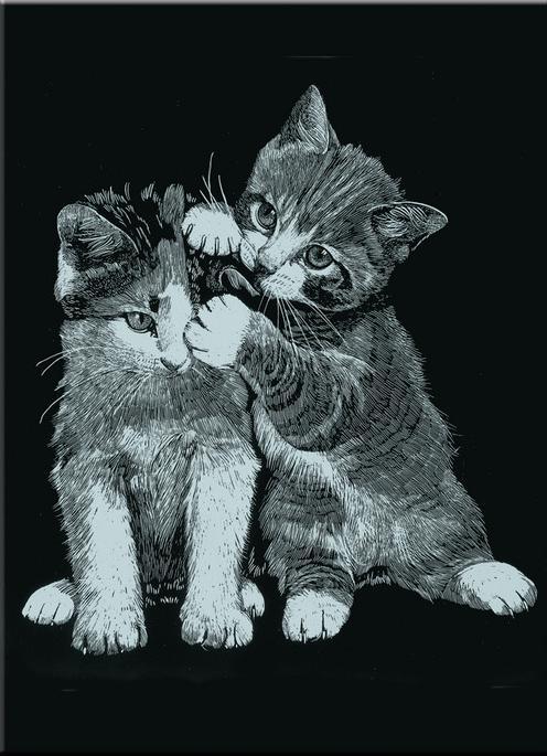 Produktbild Mammut Kratzbilder "Dauerkalender Tiere", Silber, 6 Motive, 10,5 x 14,5 cm (10.5 x 14.5 cm, Kein Einband, Deutsch)