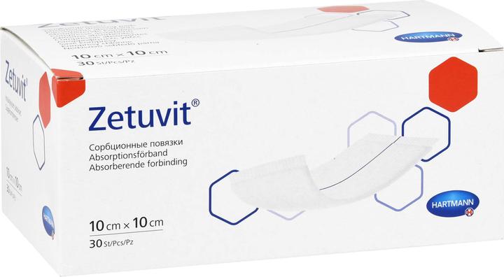 Actual product image Zetuvit absorbent pad non-sterile 10x10cm, 30 pcs COM