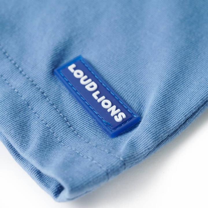 Actual product image VidaXL Children's T-shirt mid blue 92,Material: 100 % cotton,Colour (92)