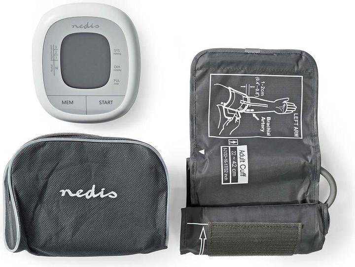 Actual product image Nedis Blood Pressure Monitor Upper Arm White (Blood pressure monitor upper arm)