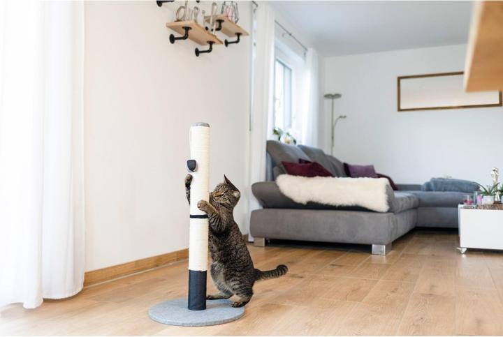 Actual product image Kerbl Scratching post Opal Pro grey/black 40x40x80cm (80 cm, Grey/Black)