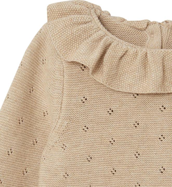 Actual product image Vertbaudet Baby-Set: Strick-Kurzoverall mit langen Ärmeln & Mütze Oeko-Tex (56)