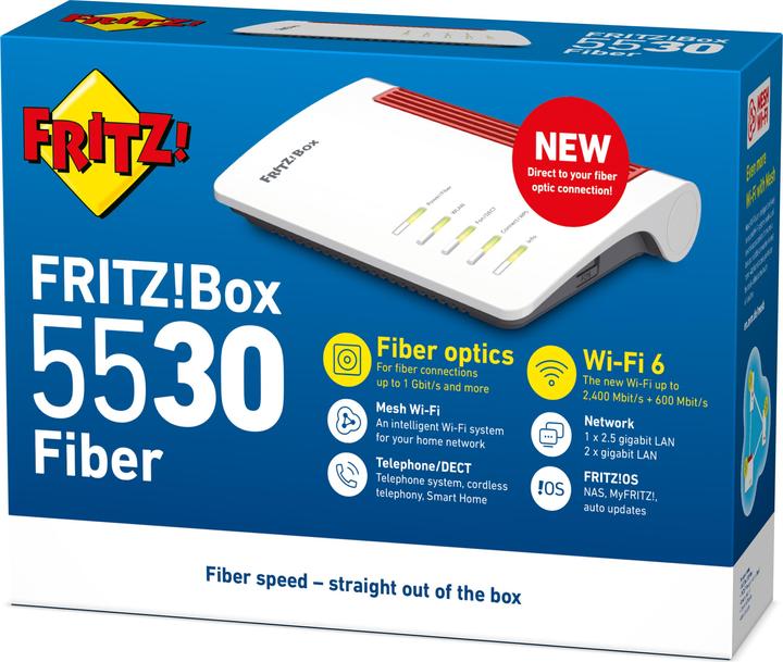 Image du produit AVM Routeur FTTH FRITZ!Box 5530, avec AON SFP