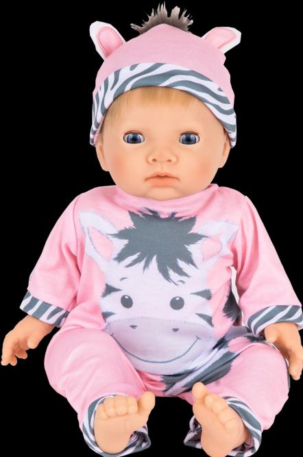 Tiny Treasures Tiny Treasure Blond haired Doll Zebra outfit
