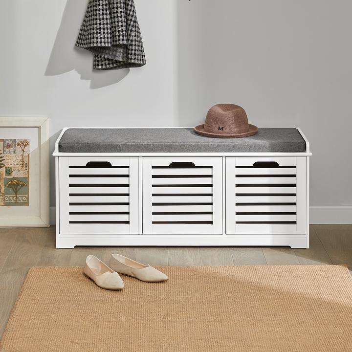 Actual product image SoBuy Schuhbank mit Sitzkissen (105 cm)