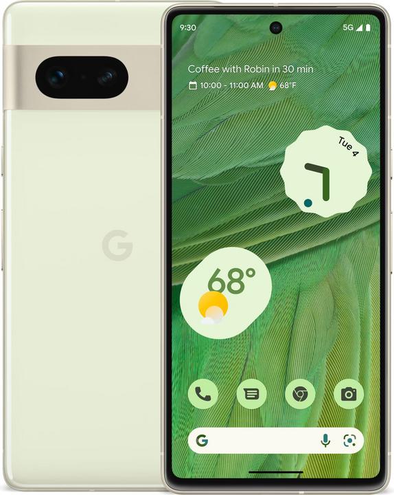 Google Pixel 7 (256 GB, Lemongrass, 6.30", SIM + eSIM, 50 Mpx, 5G)