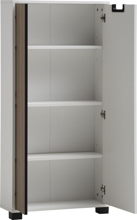 Actual product image Schildmeyer Ryker Highboard mattweiss / Akustikpaneel Optik