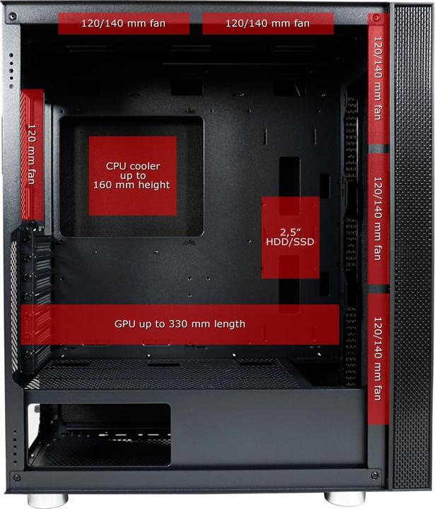 Produktbild LC-Power Gehuse 8000B ohne Netzteil retail (E-ATX, ATX, Mini-ITX, mATX)
