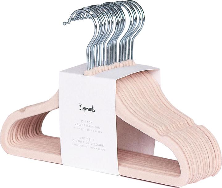 Actual product image 3 Sprouts Velvet clothes hanger (15 x)