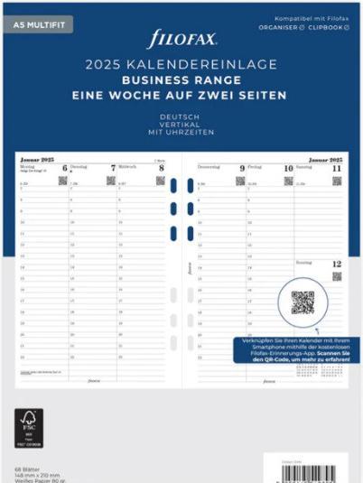 Actual product image Filofax Calendar insert (A5, German)