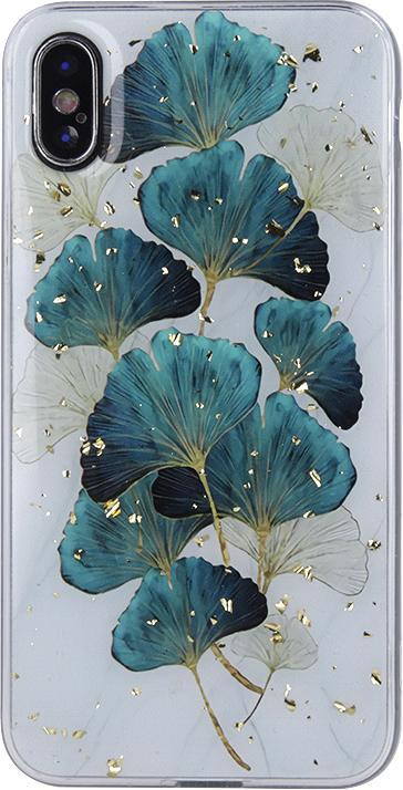 Actual product image OEM Gold Glam case for Samsung Galaxy S24 Plus leaves (Samsung Galaxy S24+)