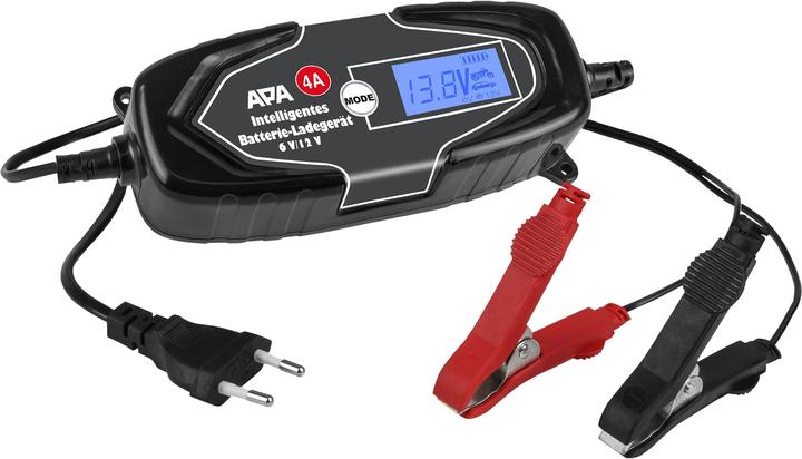 Produktbild Eufab Intelligentes Batterieladegerät 6/12V 4A, auch für Lithiumbatterien 16647 Kfz-Ladegerät, Au (6V, 12V, 4 A)