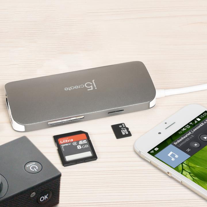 Actual product image j5Create JCD383 (USB-C, 5 Ports)
