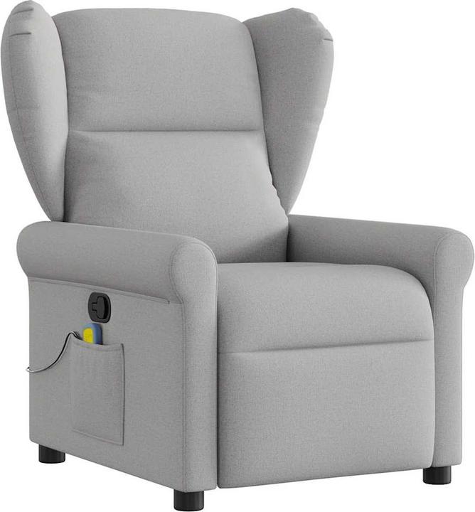 Produktbild VidaXL Massagesessel Wolkengrau Stoff Massage TV-Sessel