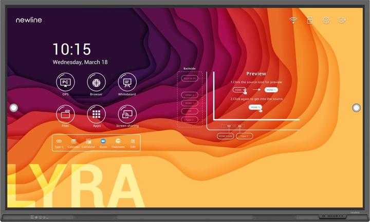 Produktbild Newline TT-7521Q Lyra IR Touch (75")