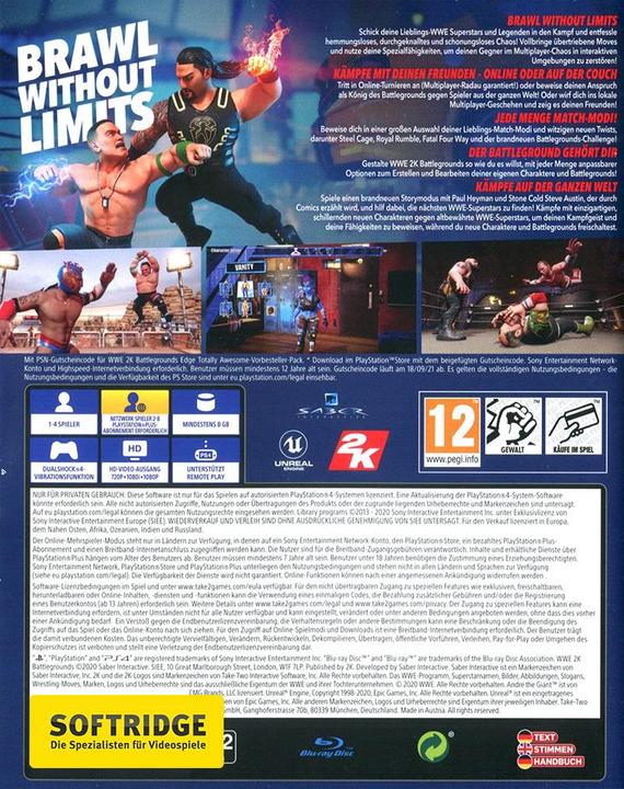 Actual product image 2K Games WWE 2K Battlegrounds (PS4, EN)