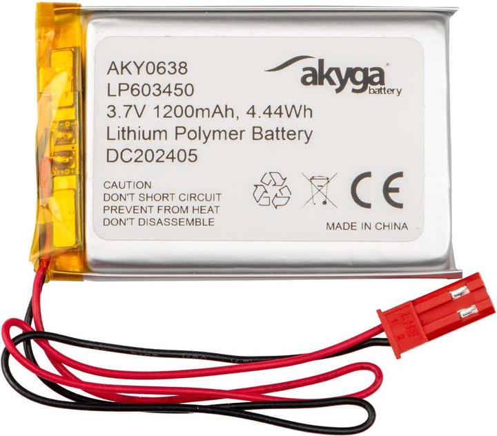 Produktbild Akyga LP603450 Akkupack x Spezial-Akku LiPo 3.7 V 1200 mAh (3.70 V, 1200 mAh)
