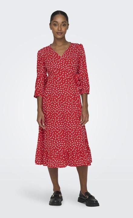 Produktbild Only 3/4-Ärmeliges Wickel- Midikleid (S)