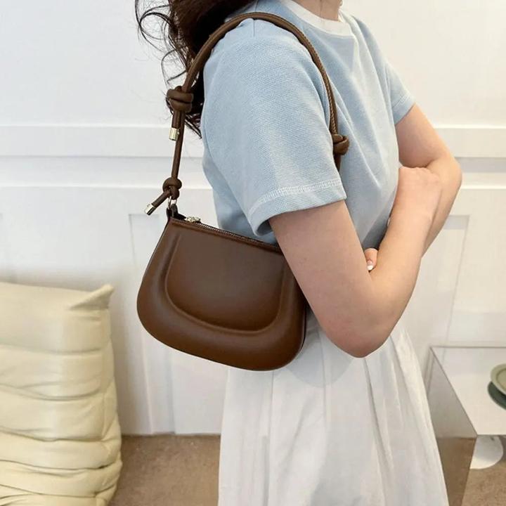Produktbild Only-Bags.Store PU Leder Umhängetasche Solid Color Unterarmtasche Messenger Bag Crossbody Bags