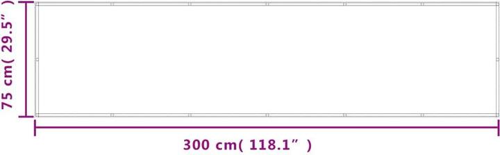 Immagine prodotto VidaXL Balkon-Sichtschutz 100 % Polyester-Oxford (300 cm)
