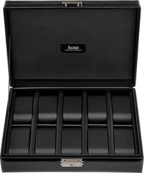 Produktbild Sacher 2018.0104N04 - Uhrenetui für 10 Uhren black exclusive schwarz Leder